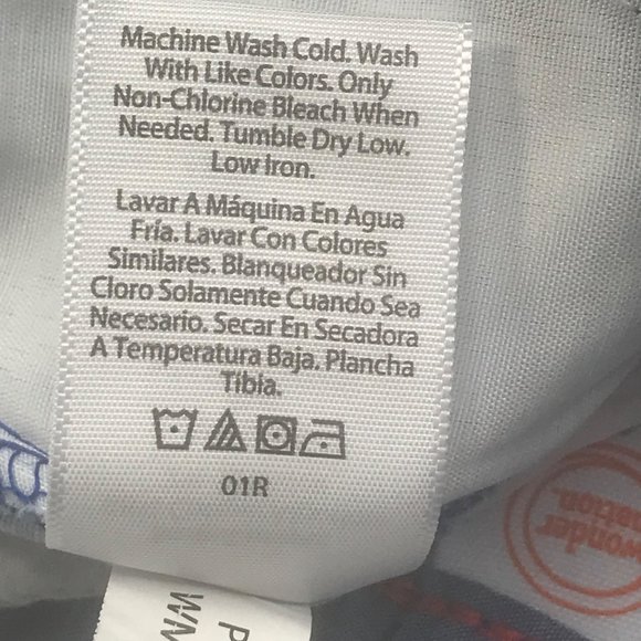 Wonder Nation Boy's Size 6 Adjustable Waist Flat Front Short Blue Palm Leaf New - Picture 7 of 13